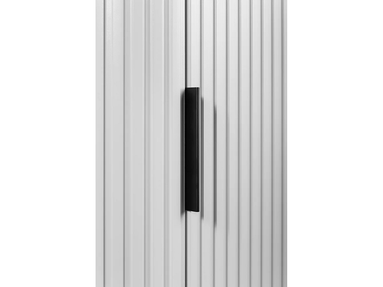 Armoire de toilette, blanc, poignée noire, 79 x 35,5 x 31,5 cm