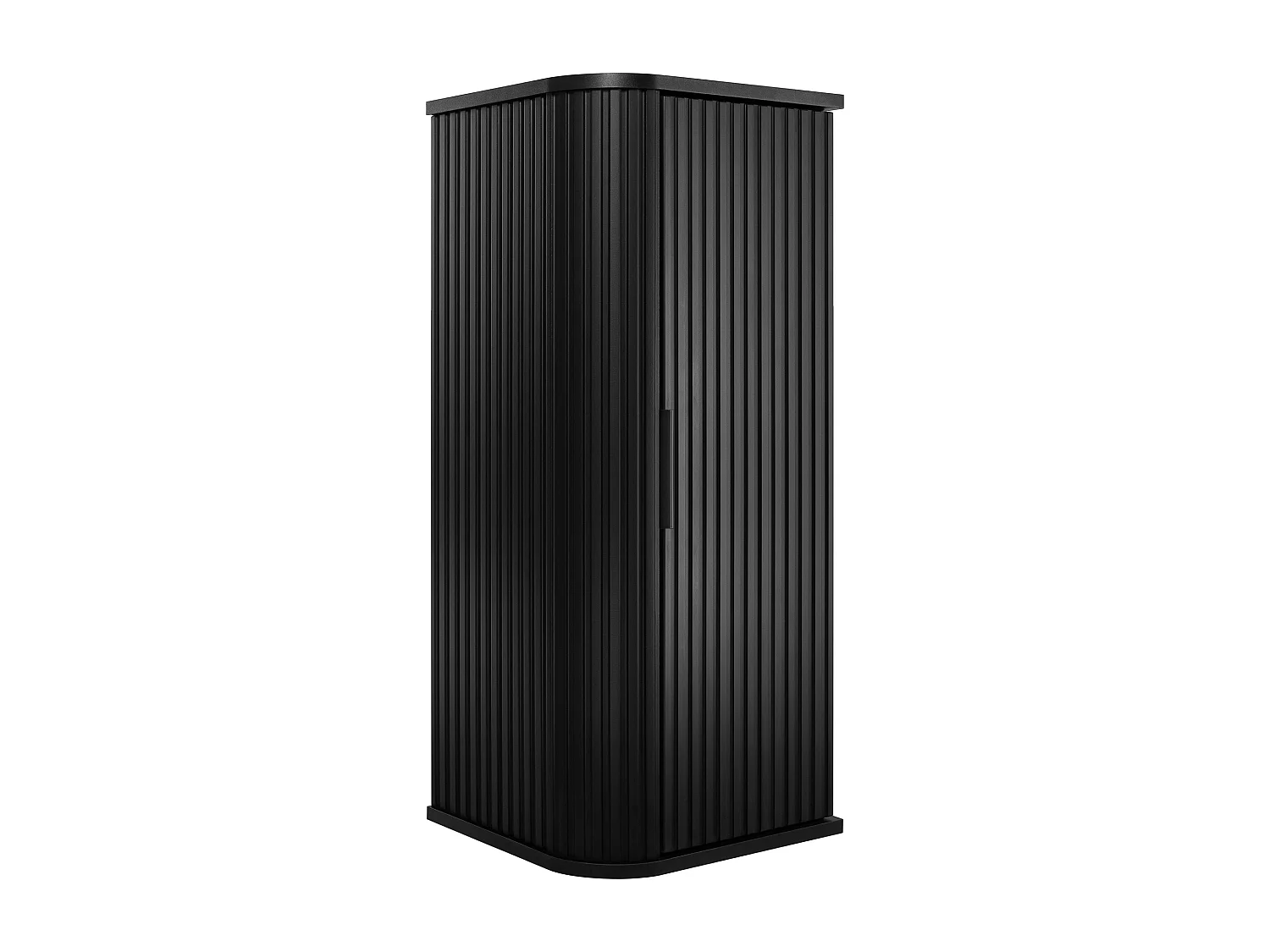 Armoire de toilette, noir, poignée noire, 79 x 35,5 x 31,5 cm