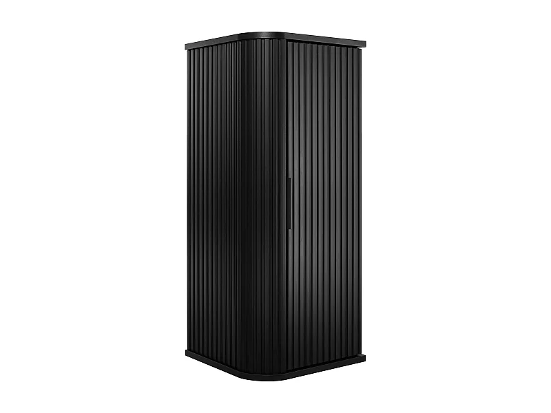 Szafka łazienkowa, czarna, uchwyt czarny, 79 x 35,5 x 31,5 cm