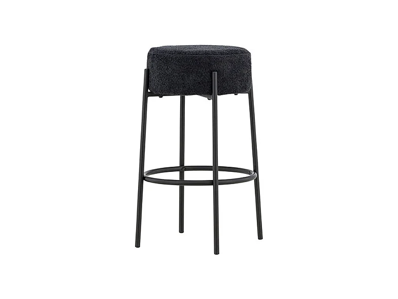 Tabouret de Bar Bouclette "Tucson" 70cm Noir