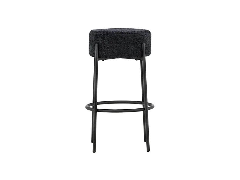 Tabouret de Bar Bouclette "Tucson" 70cm Noir