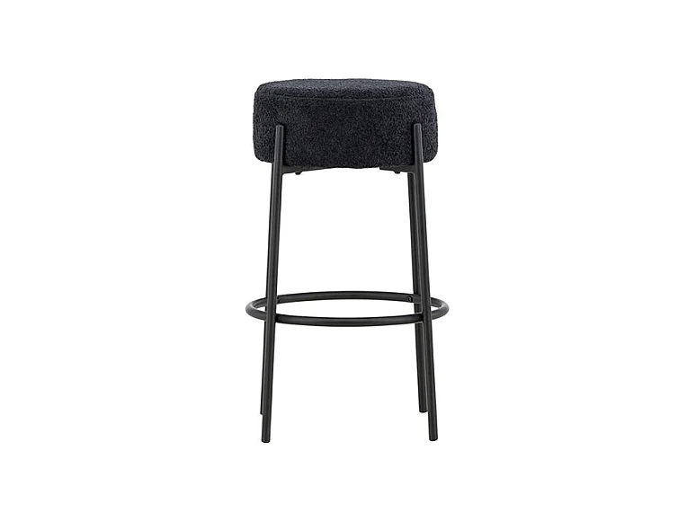 Tabouret de Bar Bouclette "Tucson" 70cm Noir