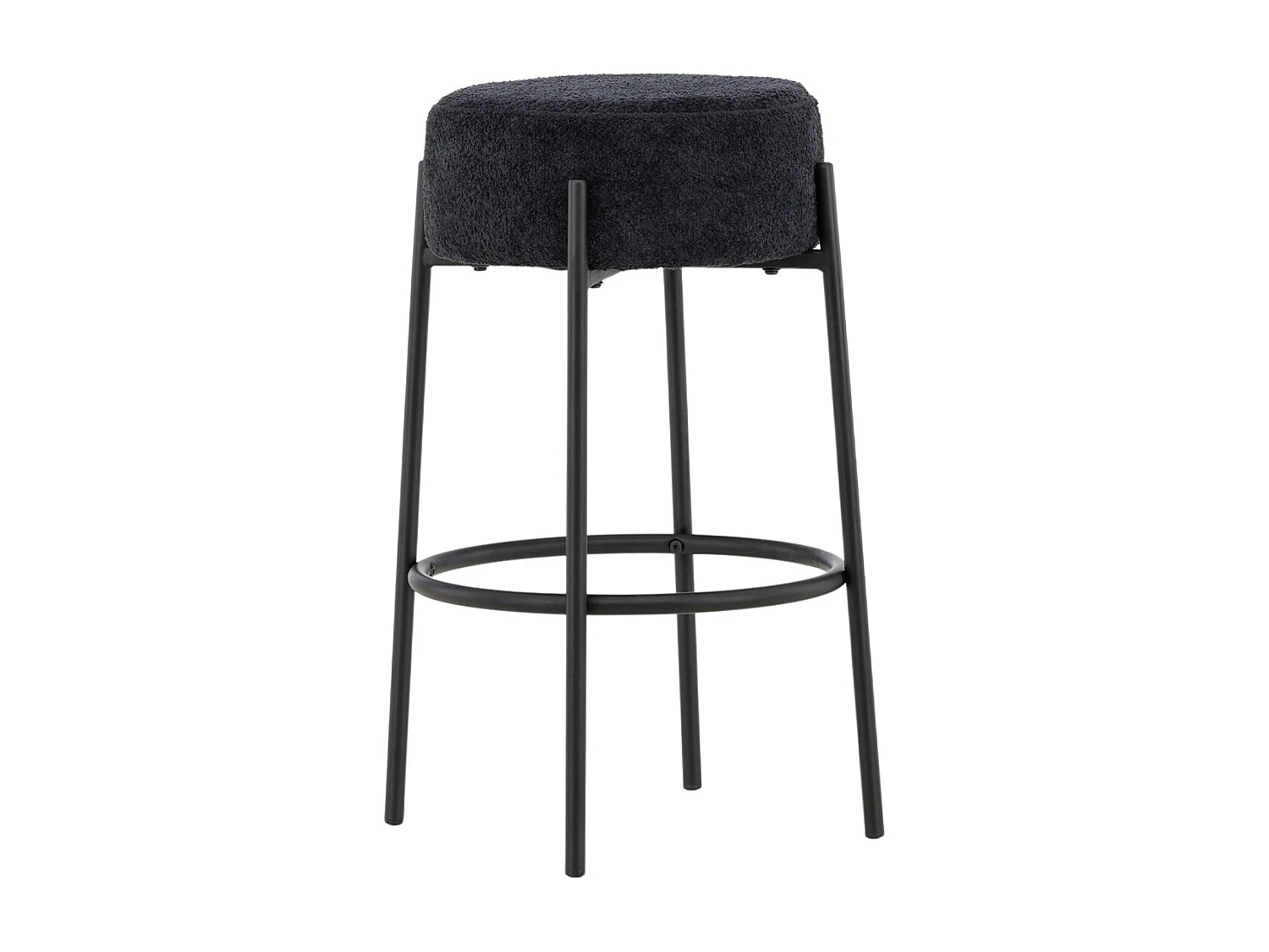 Tabouret de Bar Bouclette "Tucson" 70cm Noir
