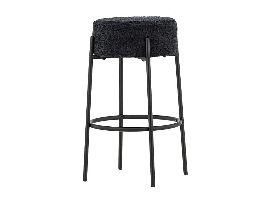 Tabouret de Bar Bouclette "Tucson" 70cm Noir