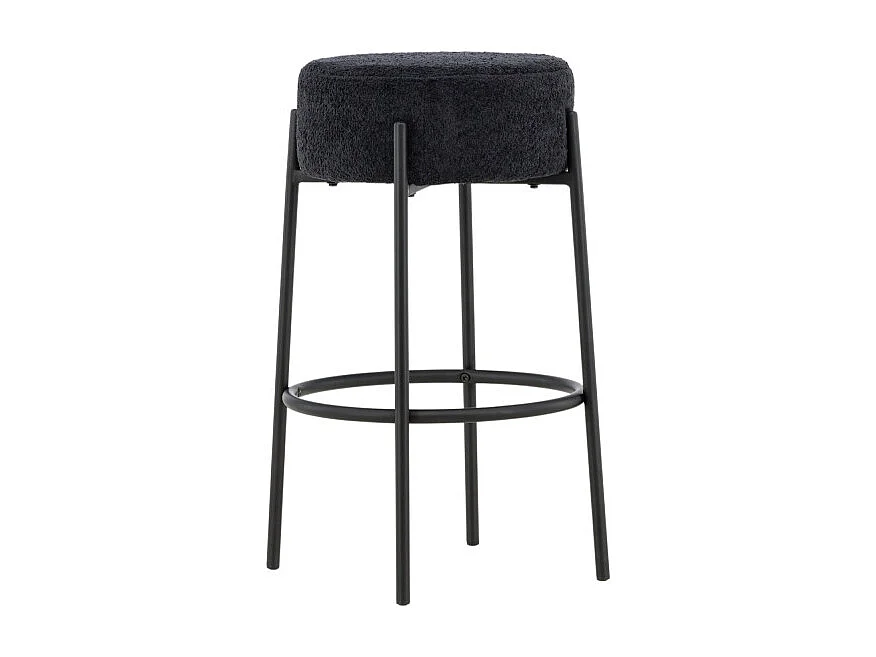 Tabouret de Bar Bouclette "Tucson" 70cm Noir