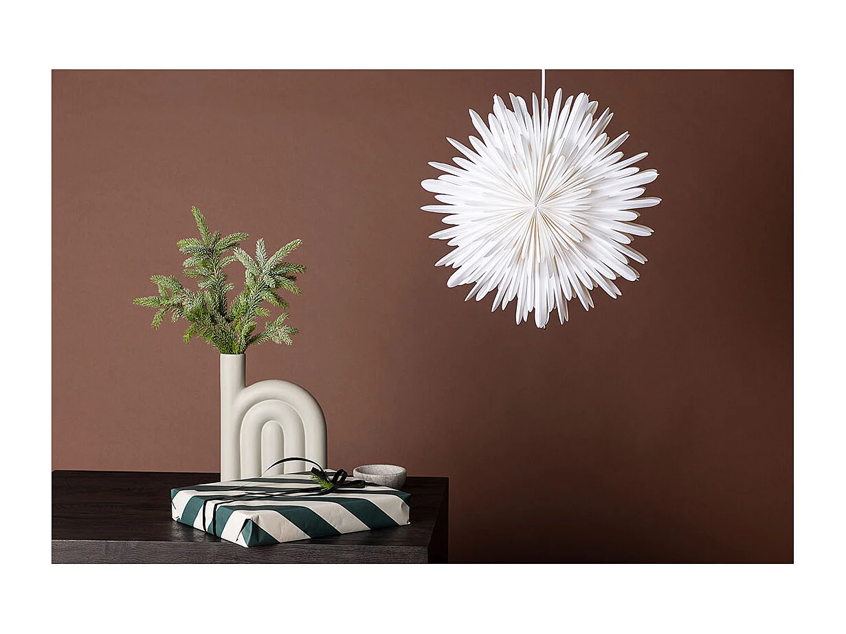 Lampe Suspension Design "Selen" 46cm Blanc