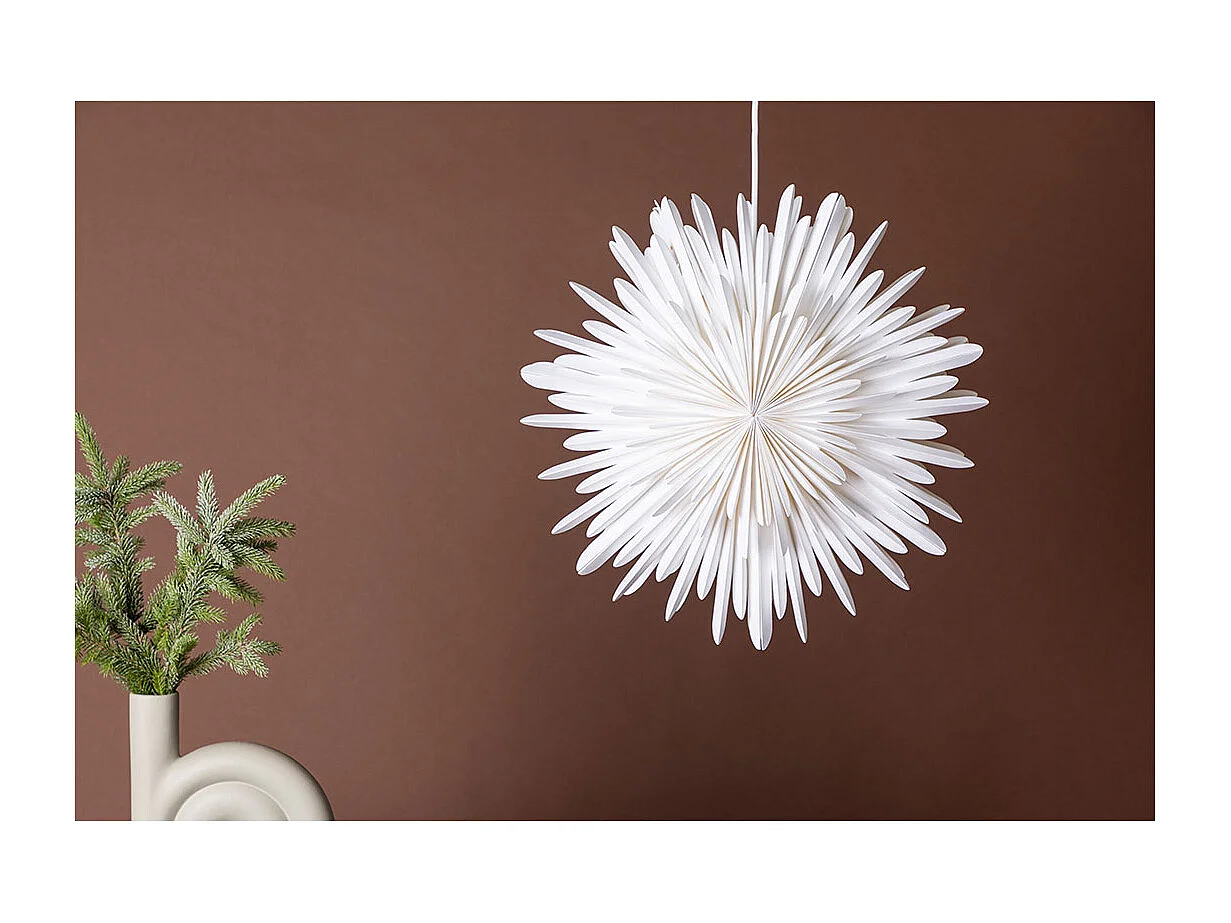 Lampe Suspension Design "Selen" 46cm Blanc