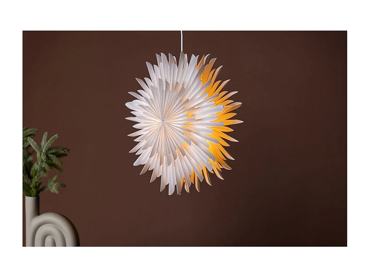Lampe Suspension Design "Selen" 46cm Blanc