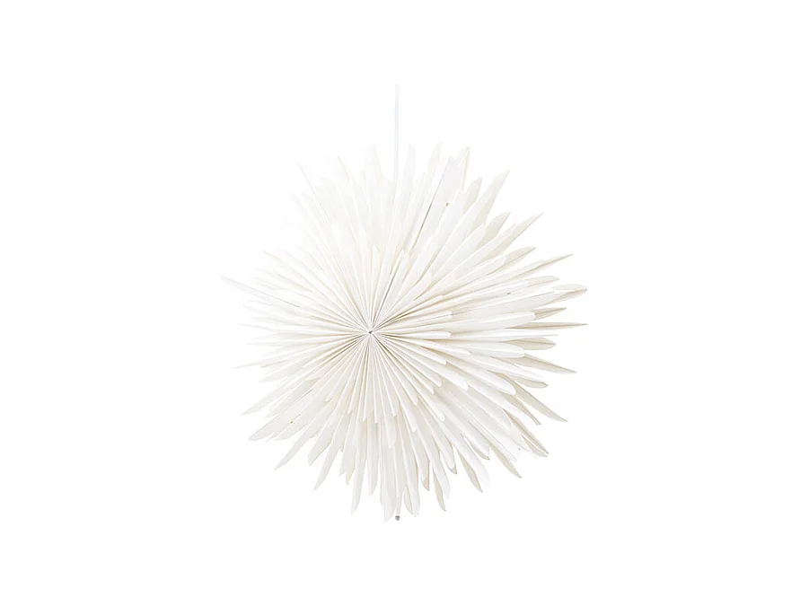 Estrella de Navidad Sälen con colgante de papel luminoso Ø46cm color blanco.
