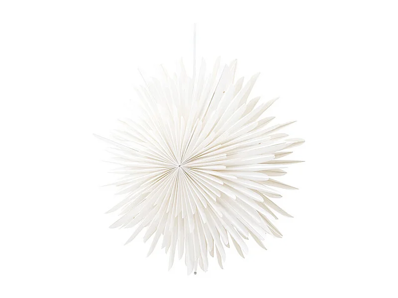Stella di Natale Sälen con ciondolo in carta leggera Ø46cm bianco.