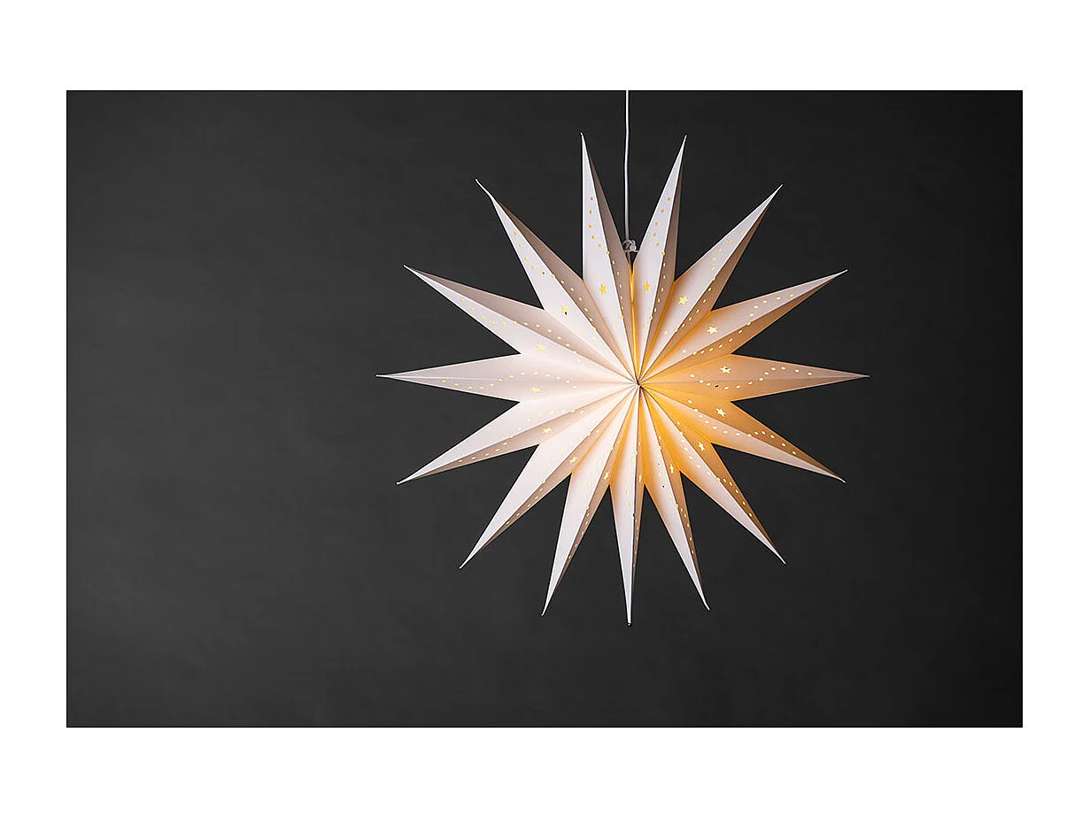 Lampe Suspension Déco "Lindvallen" 60cm Blanc