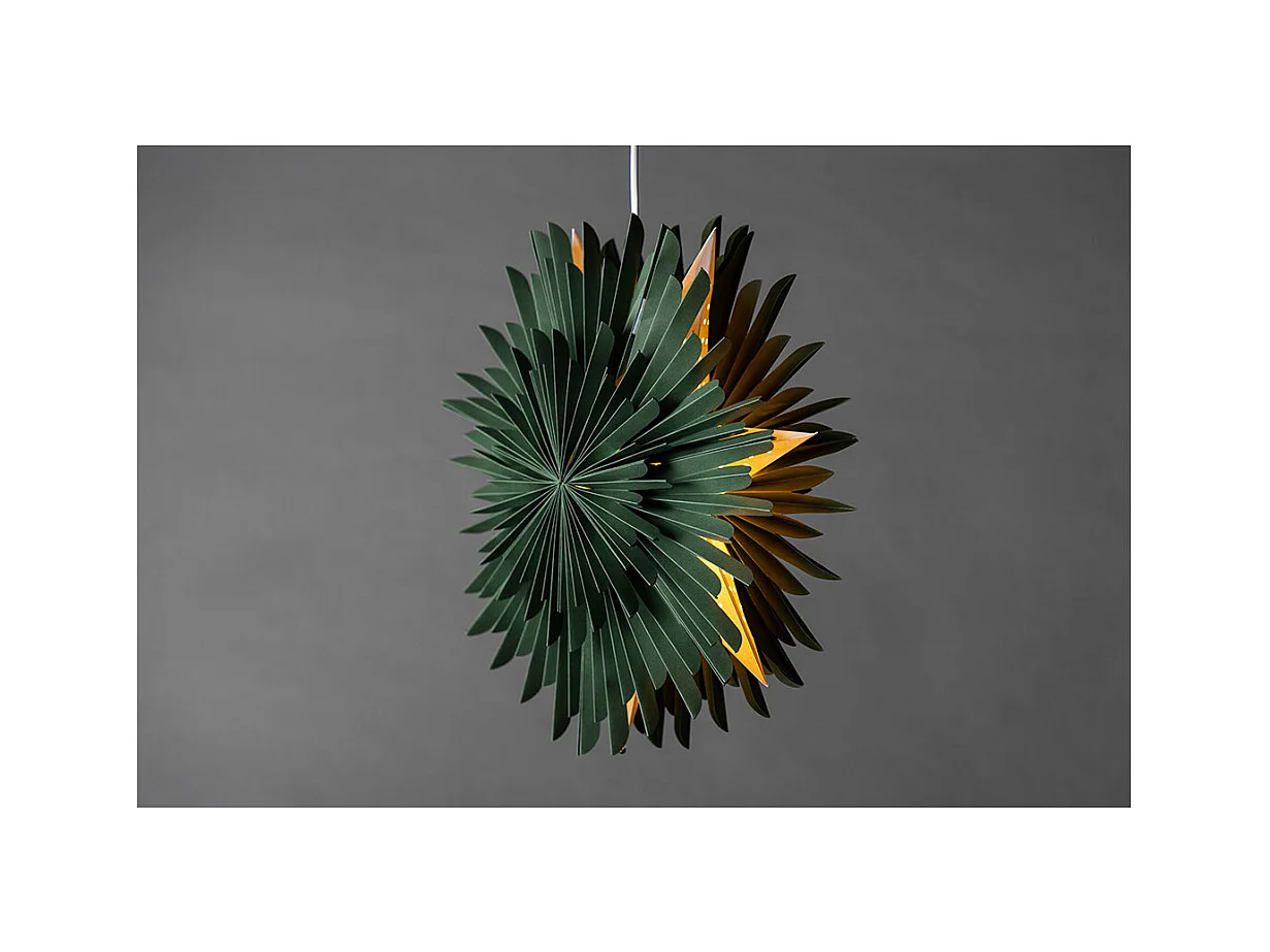 Lampe Suspension Design "Selen" 46cm Vert