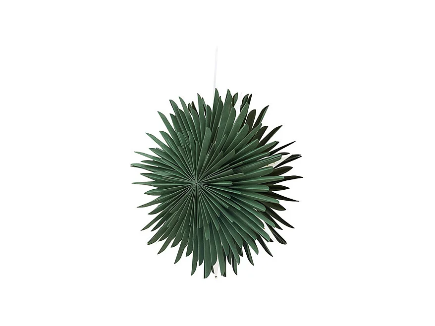 Estrella de Navidad Sälen con colgante de papel ligero Ø46cm verde.