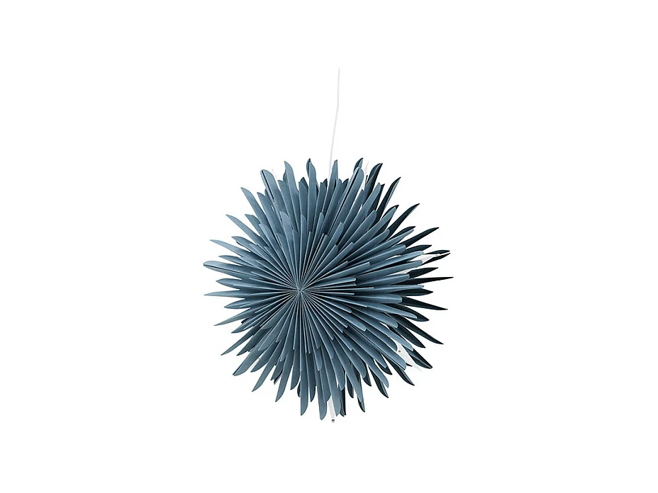 Estrella de Navidad Sälen con colgante de papel ligero Ø46cm color azul.