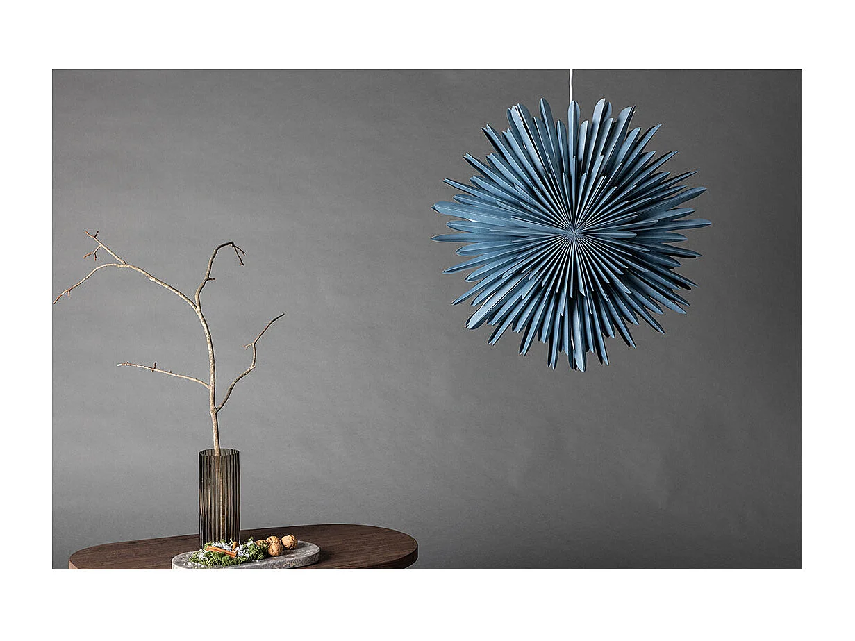 Lampe Suspension Design "Selen" 60cm Bleu