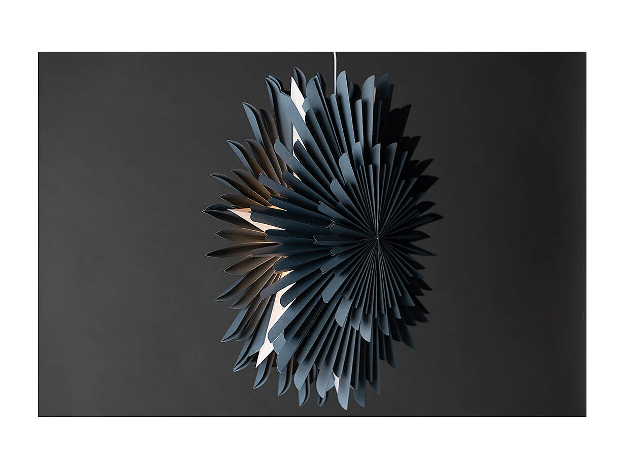 Lampe Suspension Design "Selen" 60cm Bleu