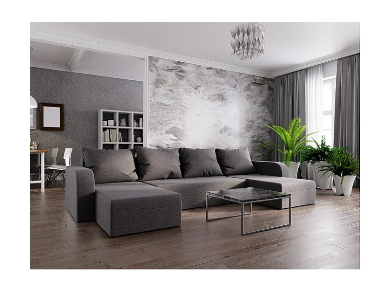 Canapé d'angle panoramique convertible NOLATIO U