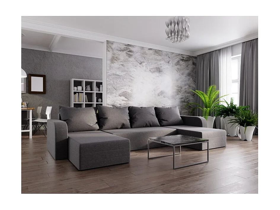 Canapé d'angle panoramique convertible NOLATIO U