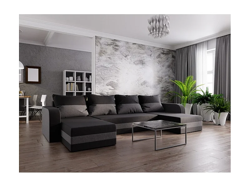 Canapé d'angle panoramique convertible NOLATIO U