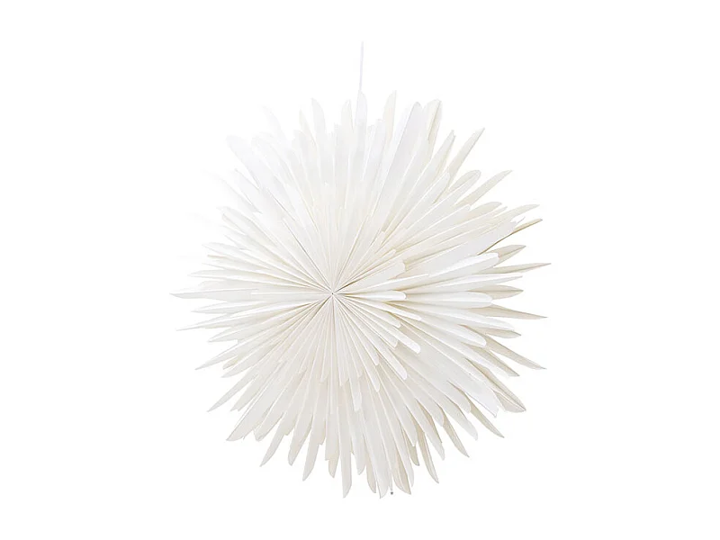 Estrella de Navidad Sälen con colgante de papel luminoso Ø80cm color blanco.
