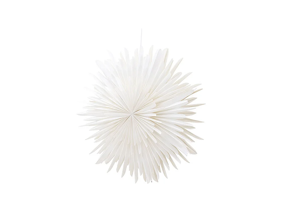 Estrella de Navidad Sälen con colgante de papel luminoso Ø80cm color blanco.