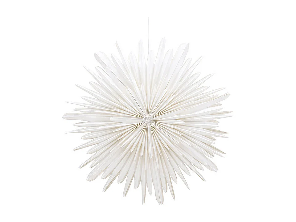 Estrella de Navidad Sälen con colgante de papel luminoso Ø80cm color blanco.