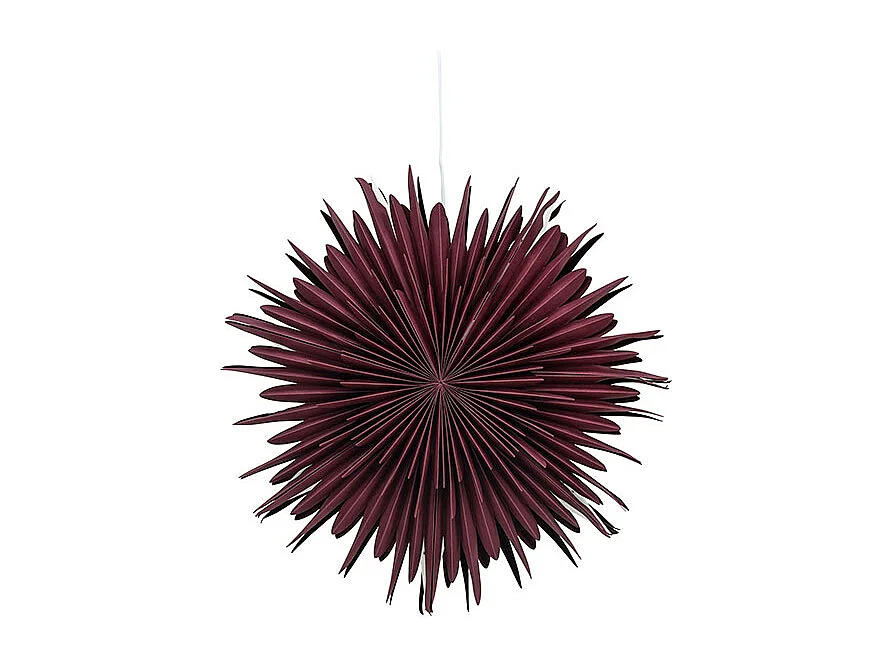 Lampe Suspension Design "Selen" 60cm Rouge Foncé