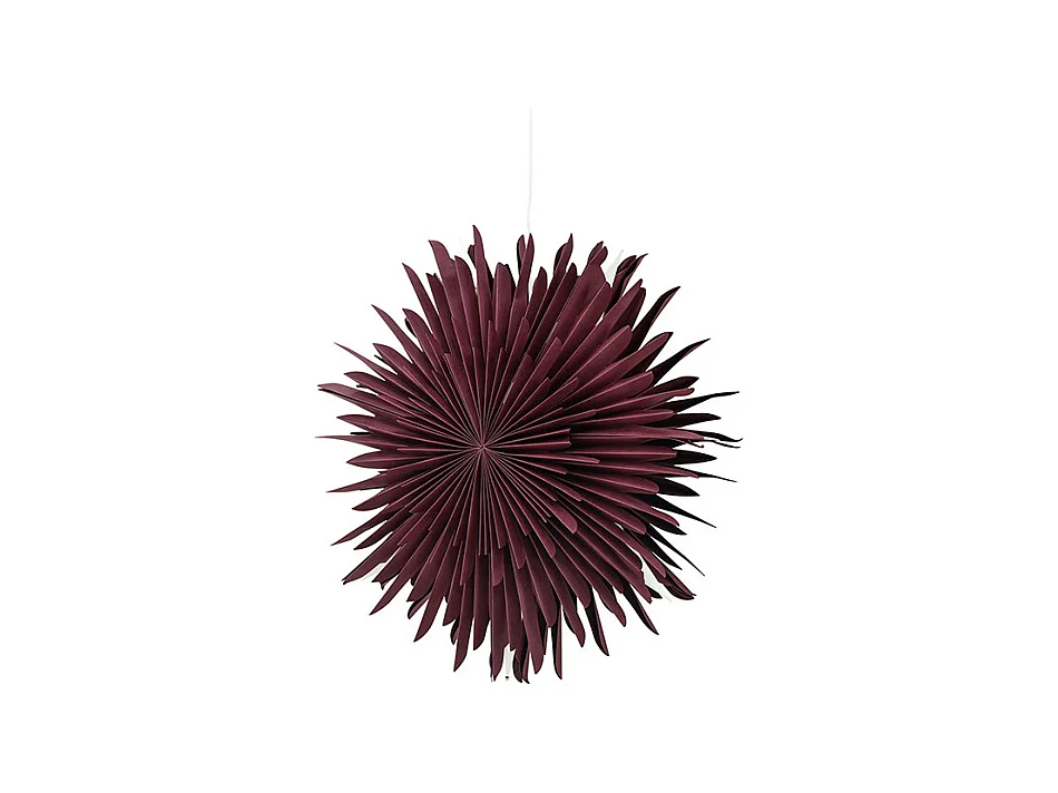 Stella di Natale Sälen con pendente in carta leggera Ø60cm rosso scuro.