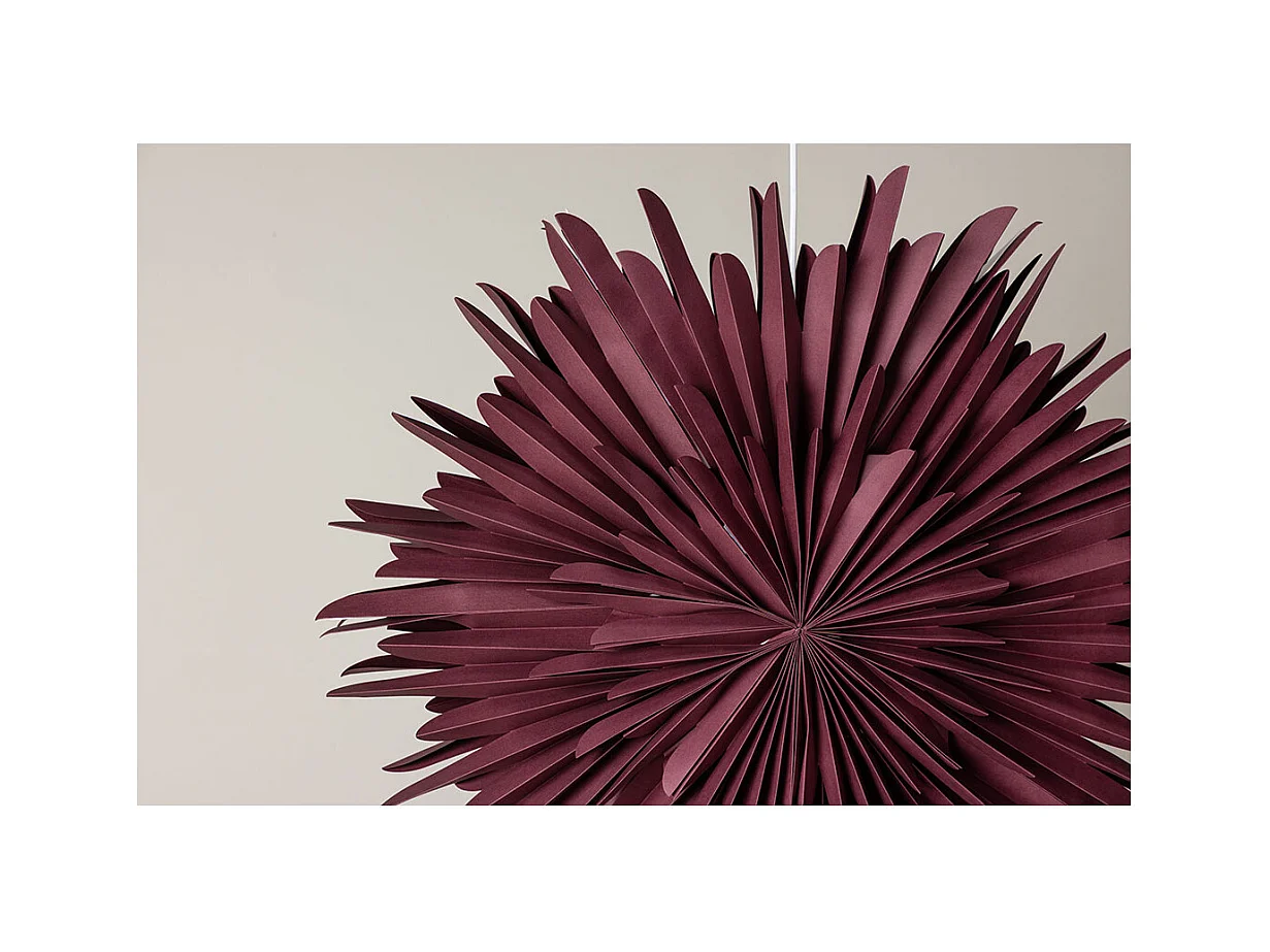 Lampe Suspension Design "Selen" 80cm Rouge Foncé