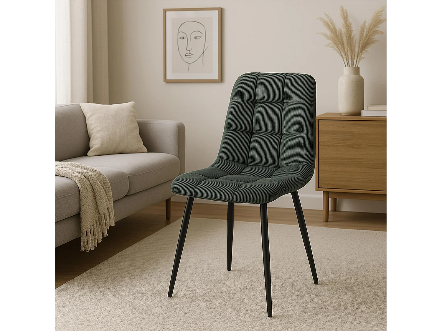 chaise salle à manger - Cordon - Vert - Antibes