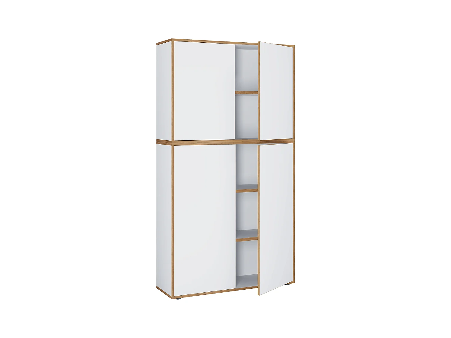 Office cabinet Salia White H. 183 x W. 100 x D. 33 cm