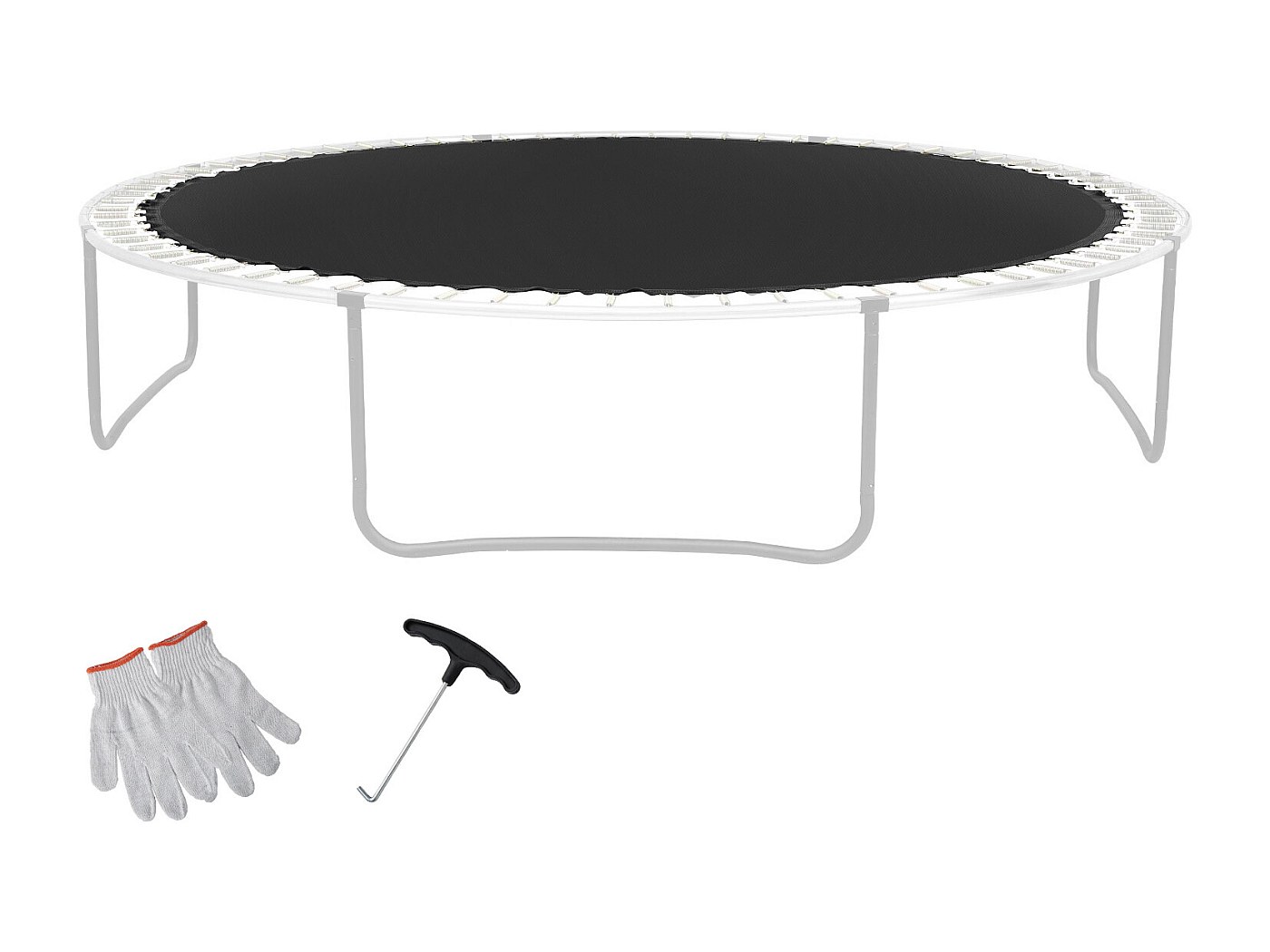 Telo di salto trampolino elastico MT 365 per 84 molle