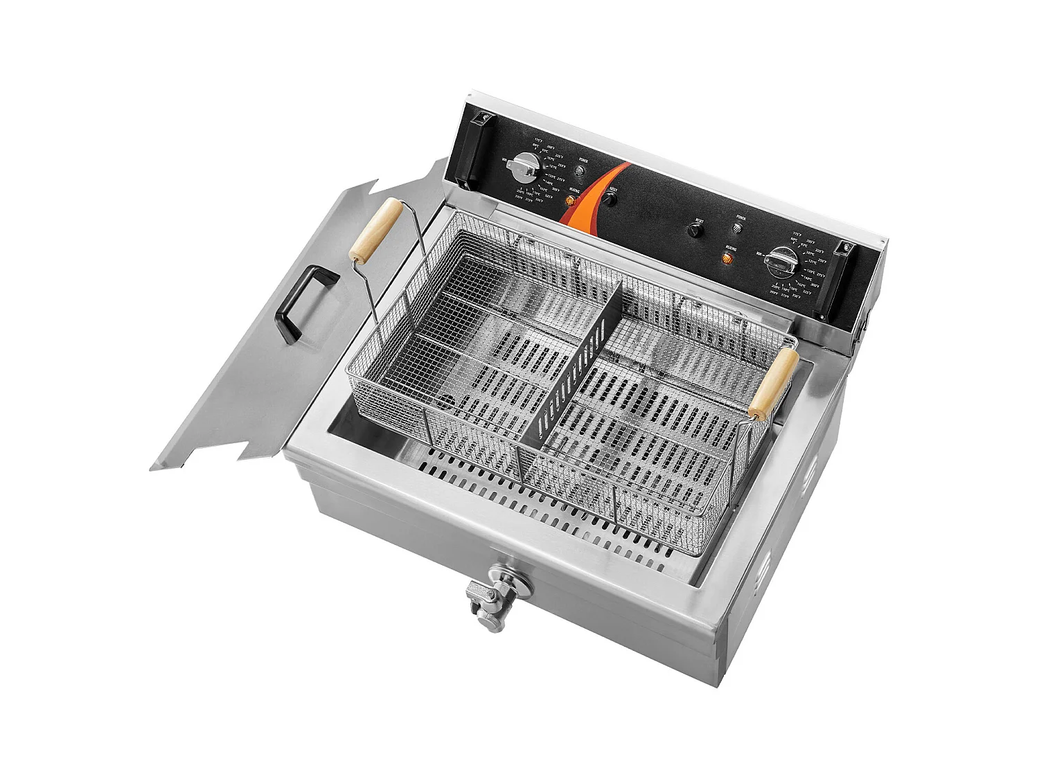 Friteuse Électrique SucceBuy 3000 W 29 L pour Comptoir, Idéale pour Fritures Commerciales et Événements avec Grande Capacité