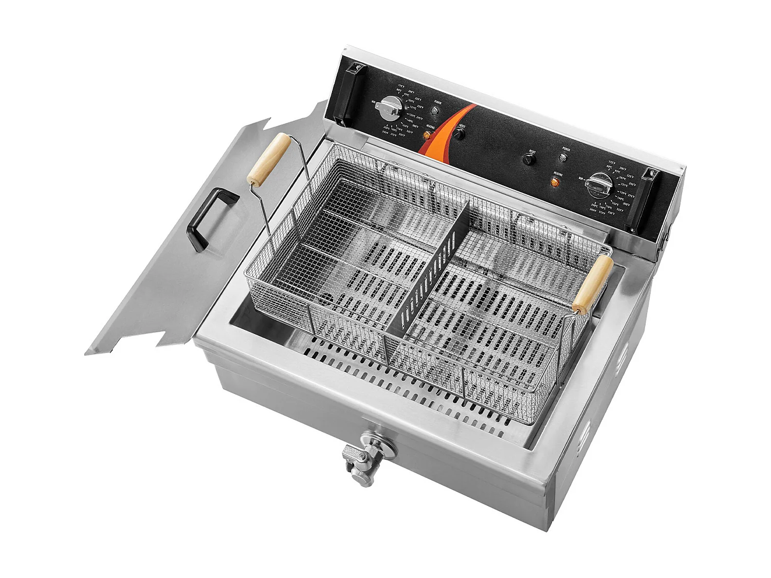 Friteuse Électrique SucceBuy 3000 W 29 L pour Comptoir, Idéale pour Fritures Commerciales et Événements avec Grande Capacité