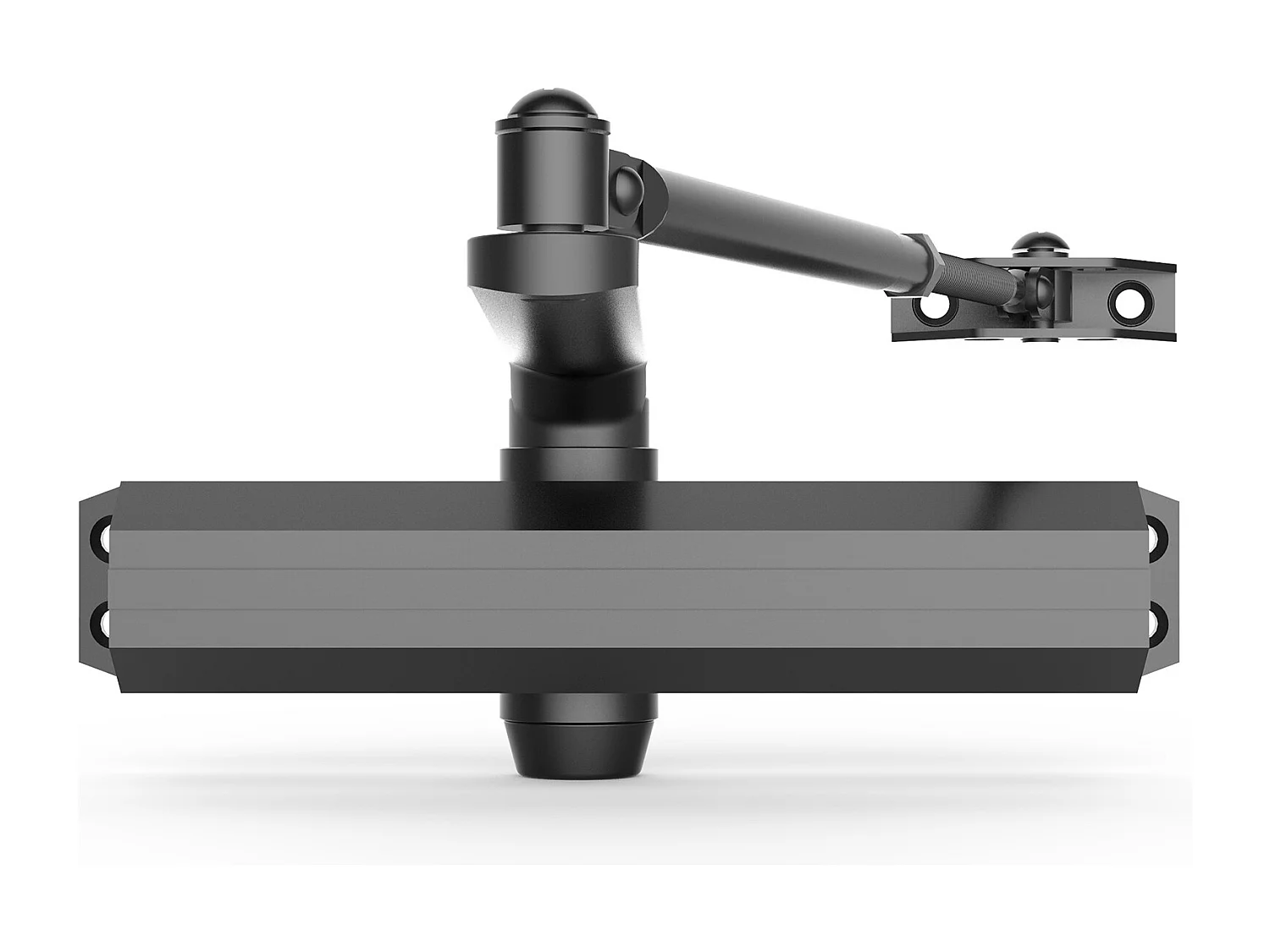 Automatische Deurdranger SucceBuy, Verstelbare Hydraulische Demper voor Deuren tot 120 kg, Robuust Aluminium Gietwerk, Gemakkelijke Installatie, Zwart