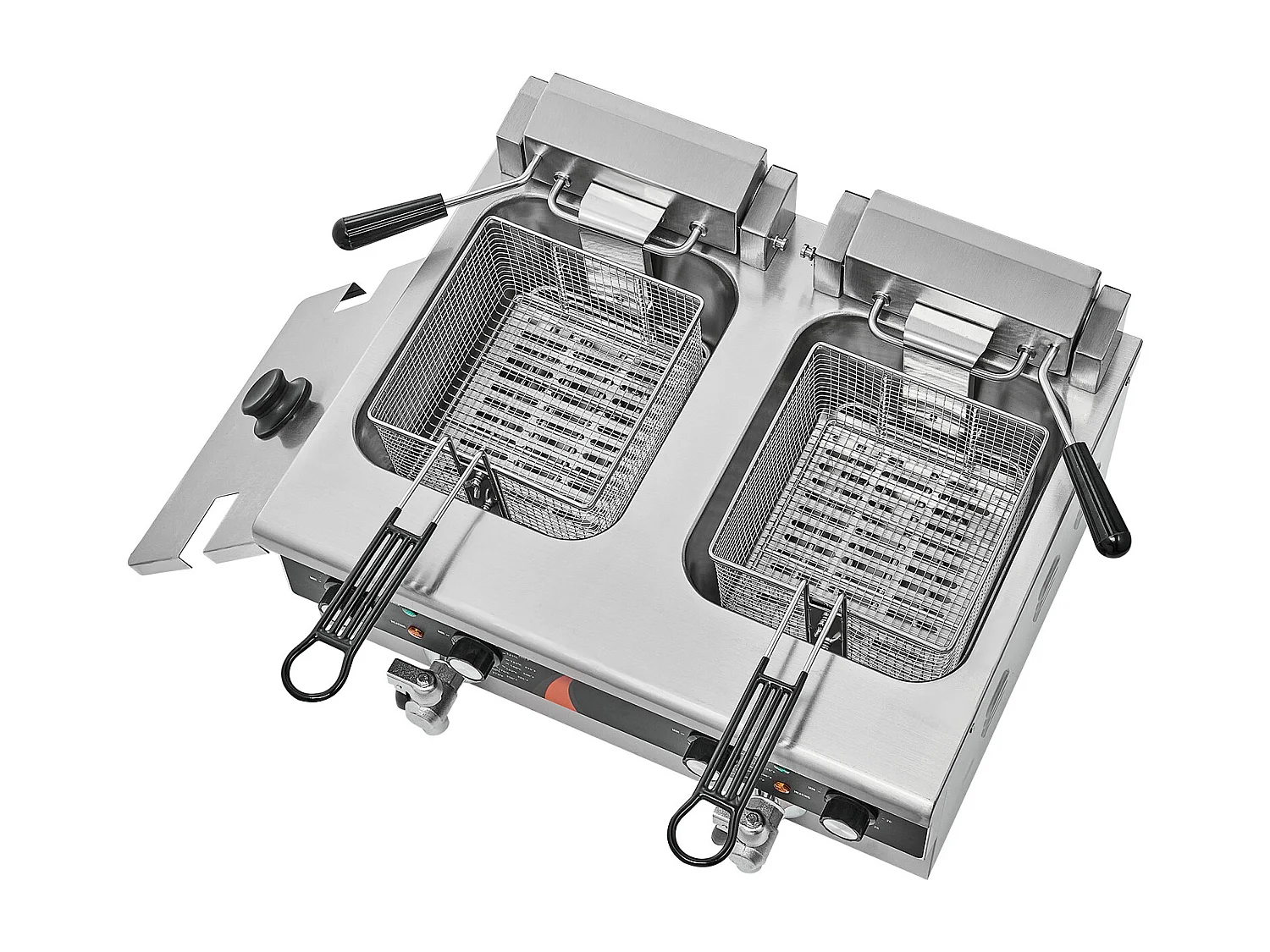 Friteuse Commerciale SucceBuy Friteuse Électrique de Comptoir Double Cuve 3000 W x 2 Capacité de 5,9 L