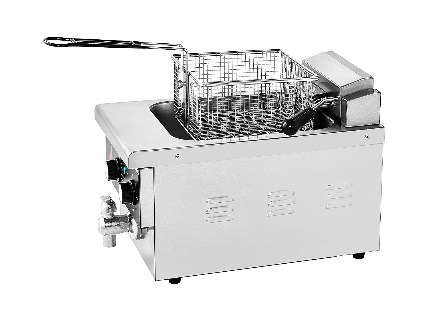 Friteuse SucceBuy Commerciale de Comptoir 8,5 L 1750 W, Conçue pour Usage Intensif dans les Établissements de Restauration Rapide