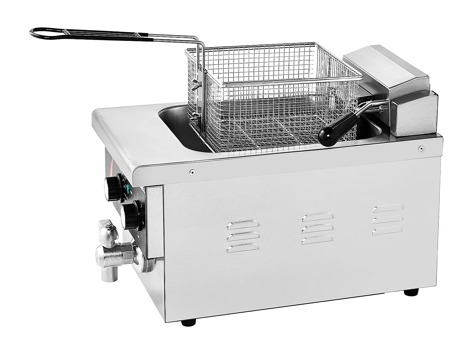 Friteuse SucceBuy Commerciale de Comptoir 8,5 L 1750 W, Conçue pour Usage Intensif dans les Établissements de Restauration Rapide