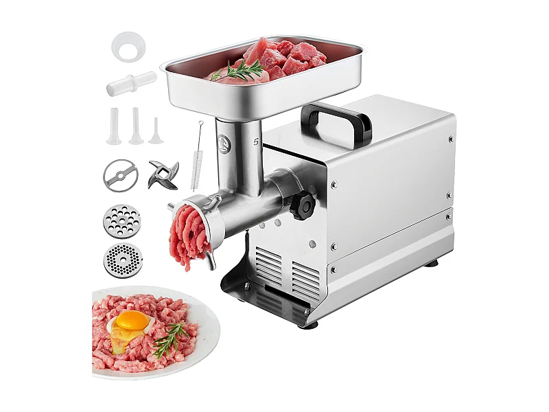 Hachoir à Viande SucceBuy Électrique Commercial 2kg/min Machine à Saucisses Cuisine, Compact et Efficace pour Petites Entreprises et Food Trucks