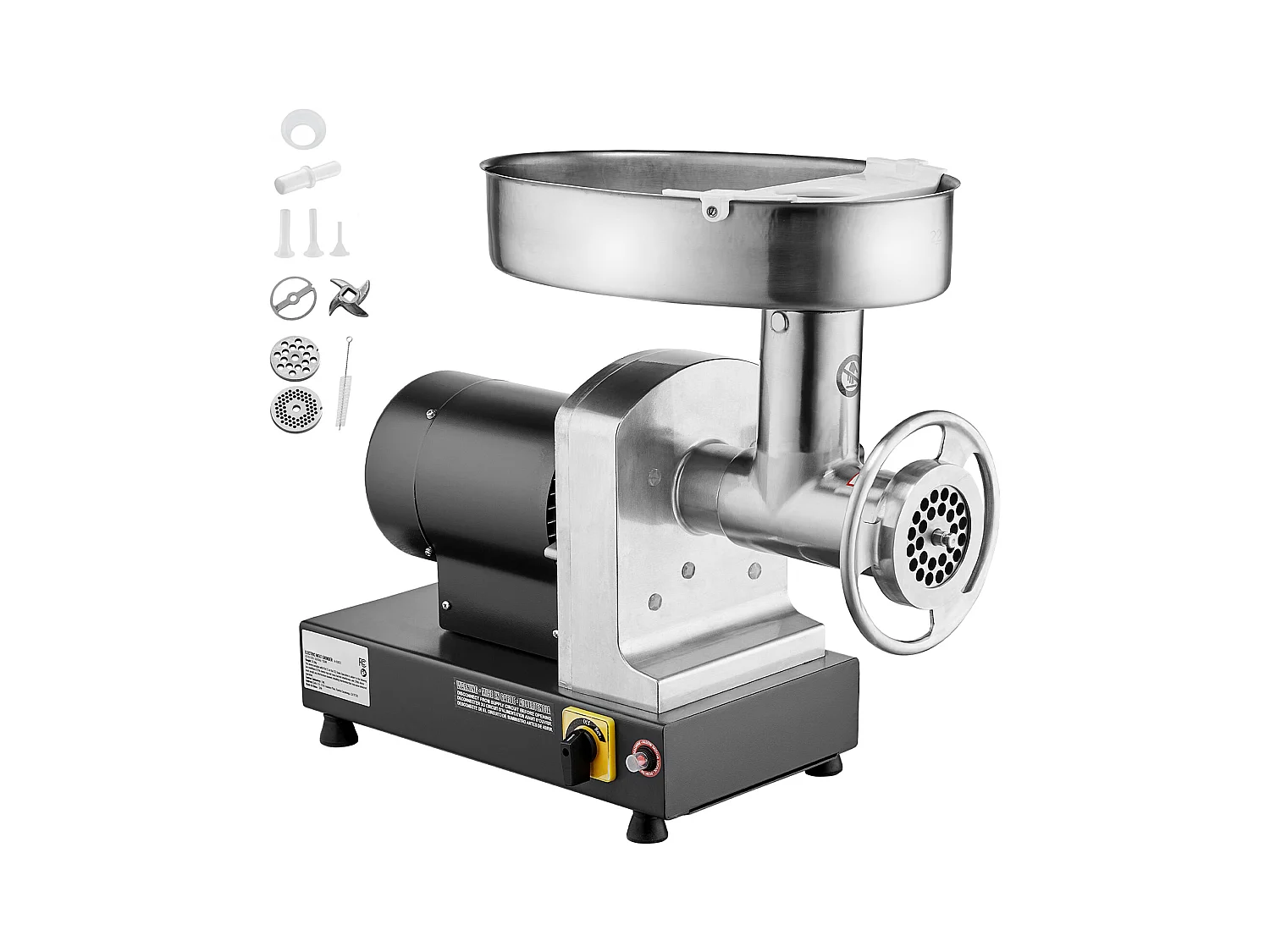 Hachoir à Viande SucceBuy Électrique Commercial 6kg/min pour Cuisine, Conçu pour Hachage Rapide et Facile dans Environnements Professionnels