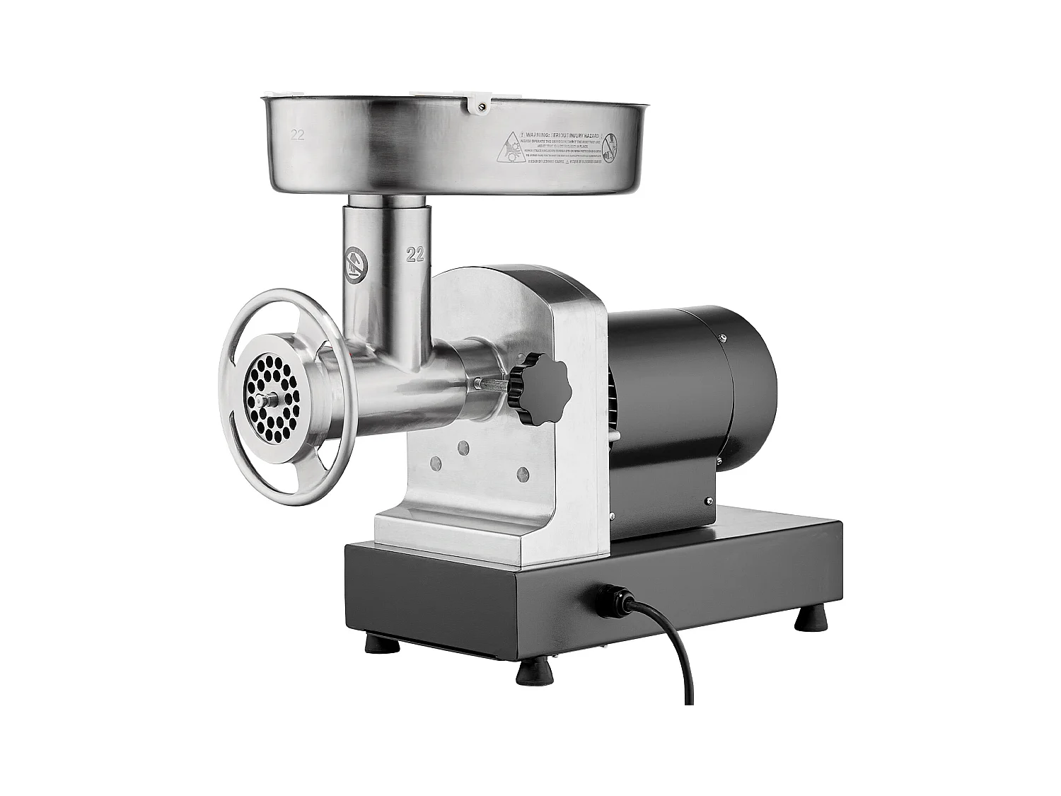 Hachoir à Viande SucceBuy Électrique Commercial 3kg/min Poussoir à Saucisses Cuisine, Idéal pour Préparations Culinaires et Ateliers de Boucherie