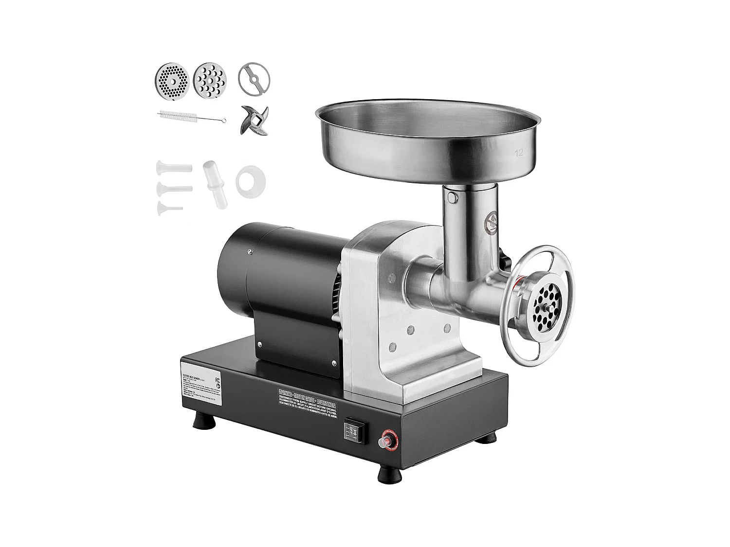 Moedor de Carne SucceBuy Elétrico Comercial 4kg/min Máquina de Salsichas Cozinha, Projetado para Restaurantes e Açougues com Alto Desempenho