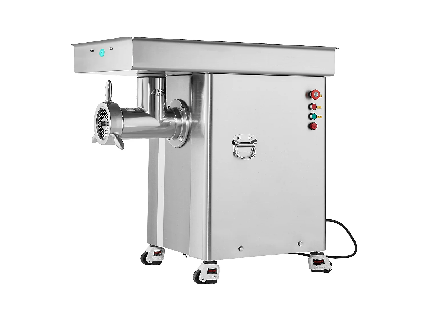 Hachoir à Viande SucceBuy Commercial Capacité de 17kg/min Acier Inoxydable, Parfait pour Préparations de Viande et Saucisses en Grande Quantité