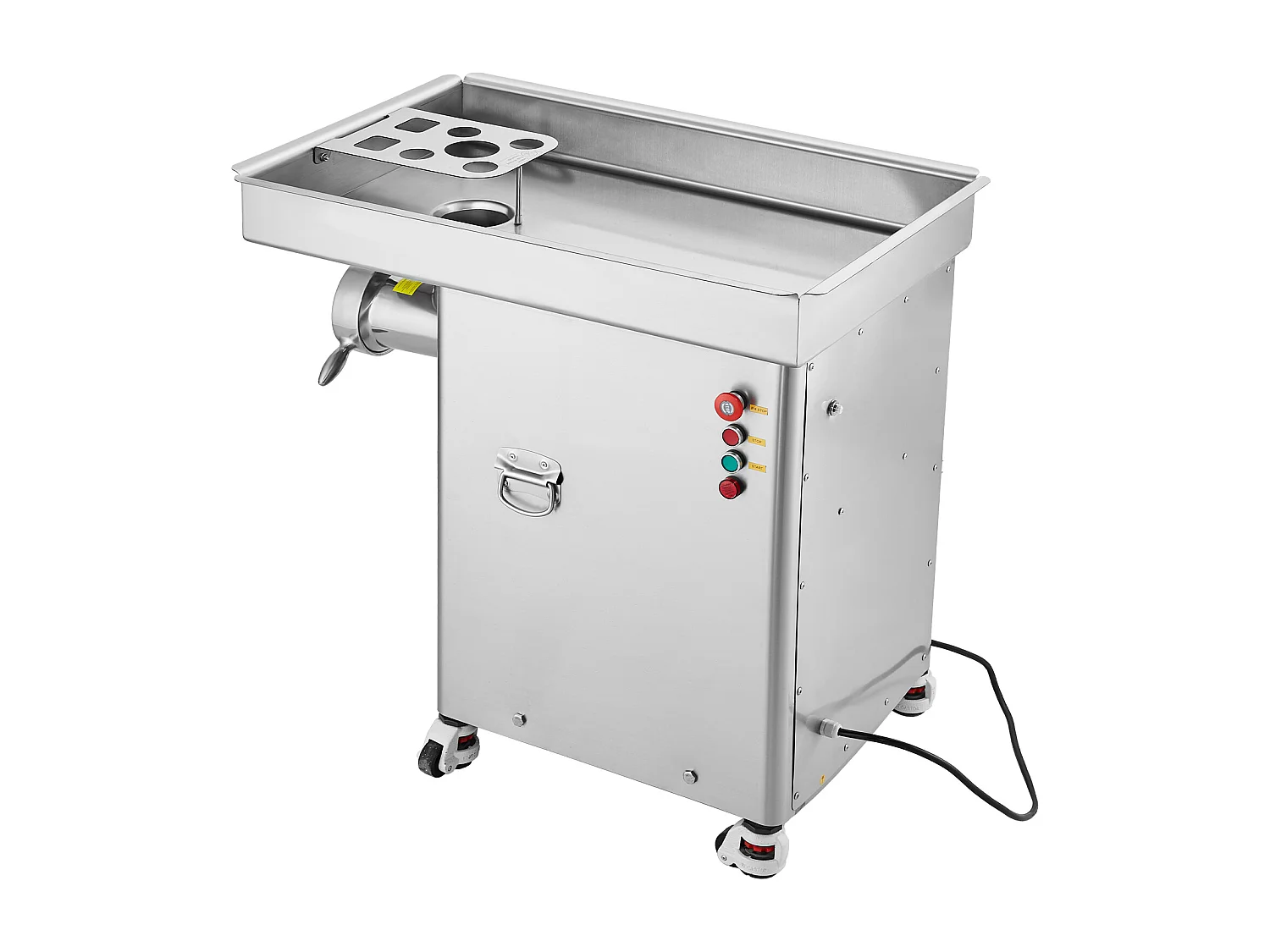 Hachoir à Viande SucceBuy Commercial Capacité de 17kg/min Acier Inoxydable, Parfait pour Préparations de Viande et Saucisses en Grande Quantité