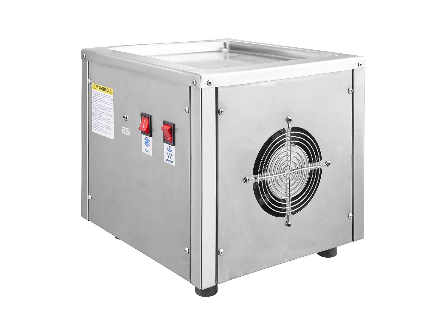 Gefrorene Eismaschine SucceBuy Frittierte Eismaschine 27,9 x 24,1 Cm, Edelstahl, mit Kompressor und 2 Schabern