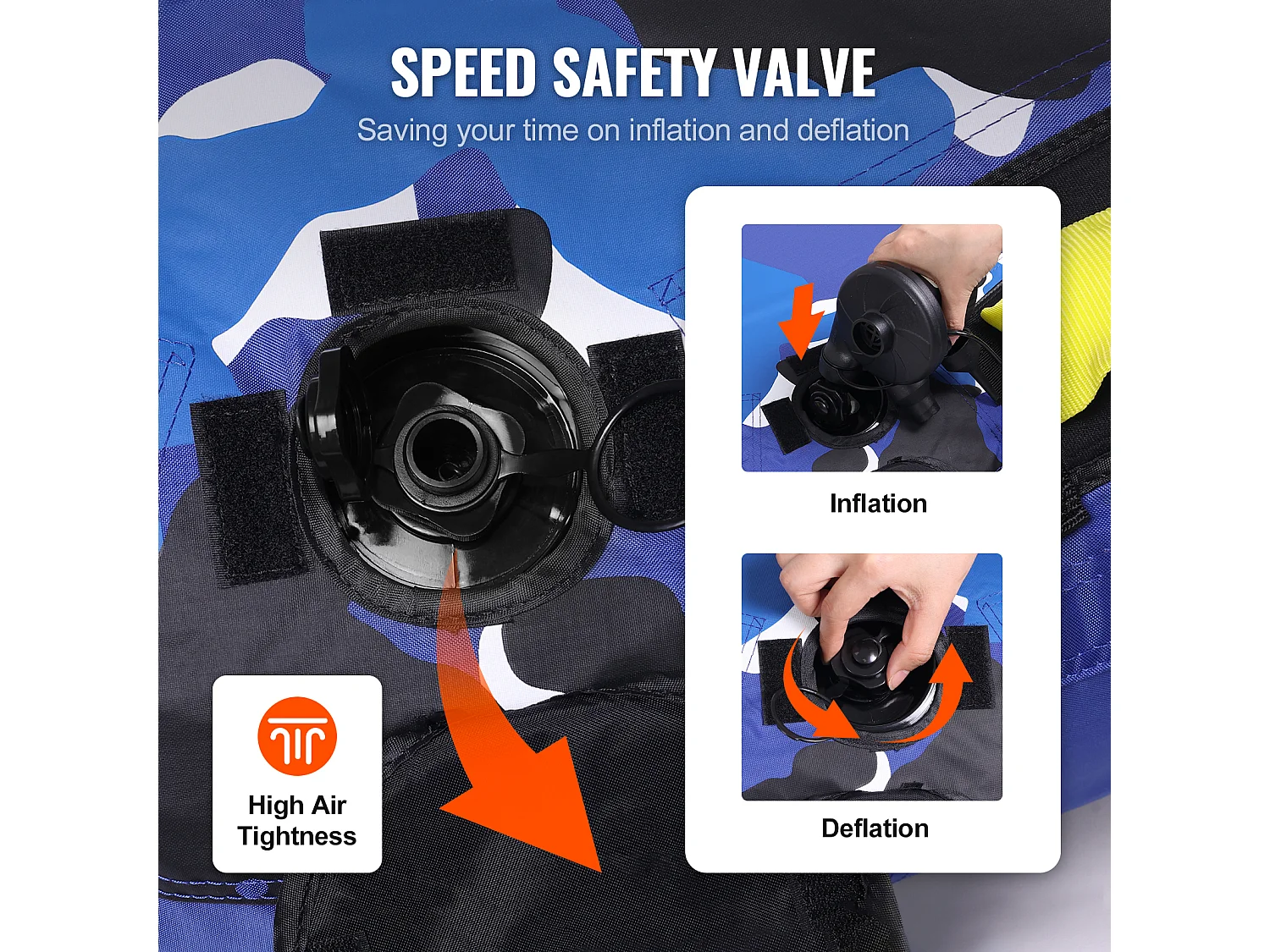 Schleppbarer Tretboot SucceBuy, für 1-2 Personen, 154 kg, 132 cm, Nylon-Hülle, EVA-Griffe