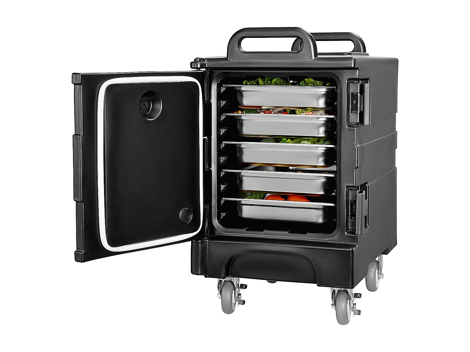 Caja de Transporte Aislado SucceBuy, Porta-Plato Isotermo para Alimentos 77 L, Caja de Vajilla Apilable