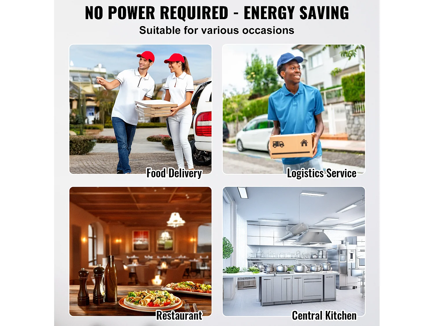 Boîte de Transport Isolé  SucceBuy, Porte-Plateau Isotherme pour Aliments 77 L, Boîte à Vaisselle Empilable