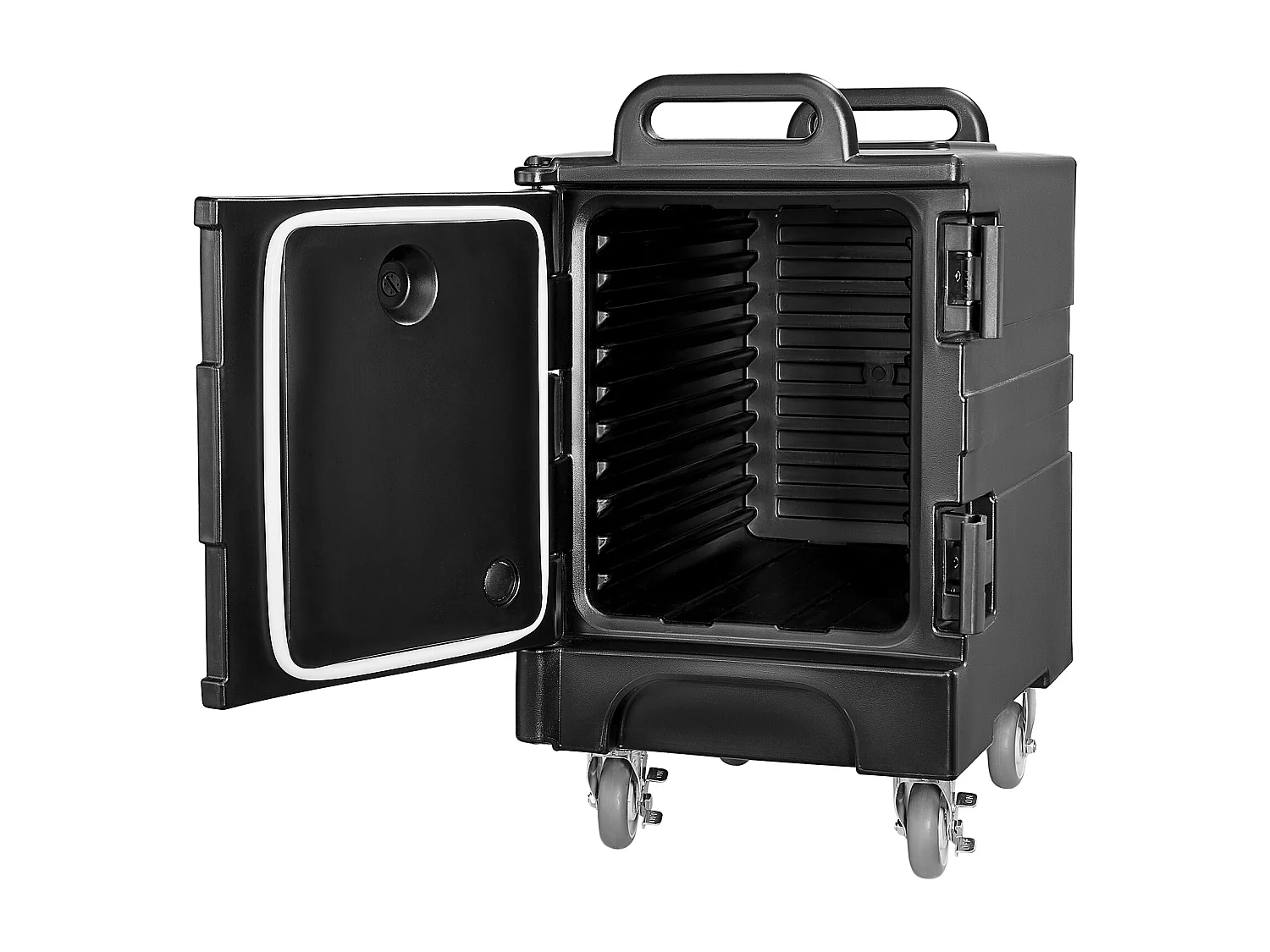 Boîte de Transport Isolé  SucceBuy, Porte-Plateau Isotherme pour Aliments 77 L, Boîte à Vaisselle Empilable