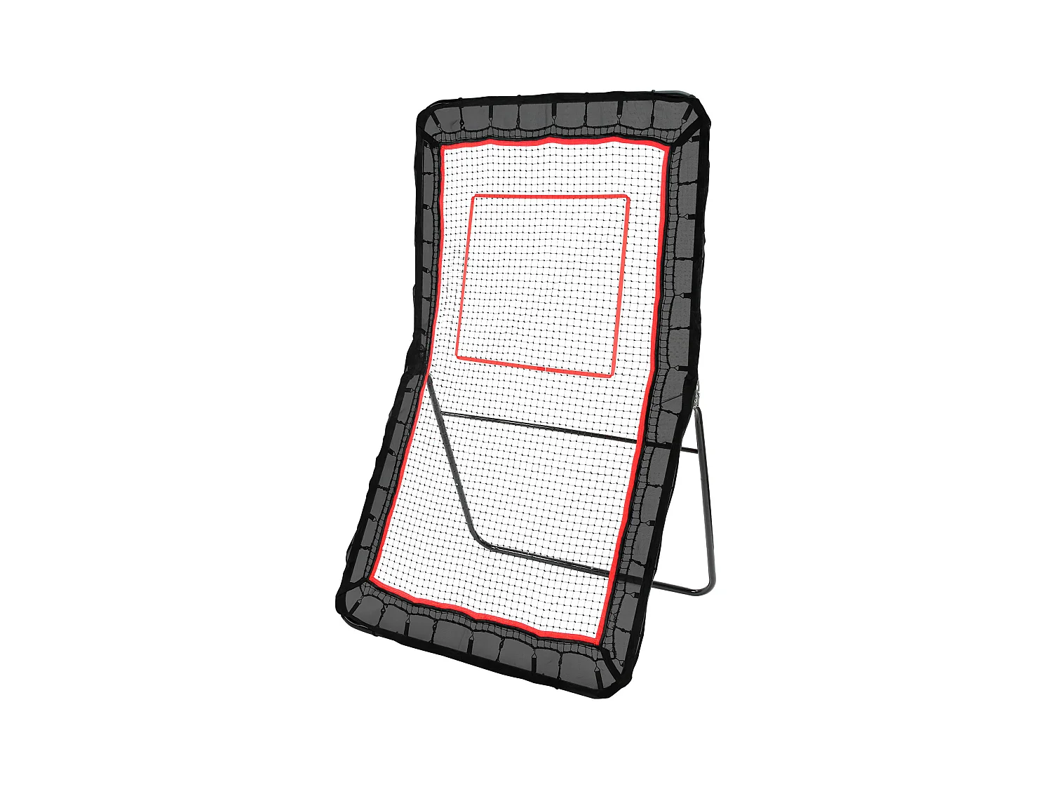 Baseball-Abprallnetz SucceBuy 121,92 x 213,4 cm Lacrosse Baseball Rebounder, Softball Bounce-Back-Netz, Einstellbarer Winkel